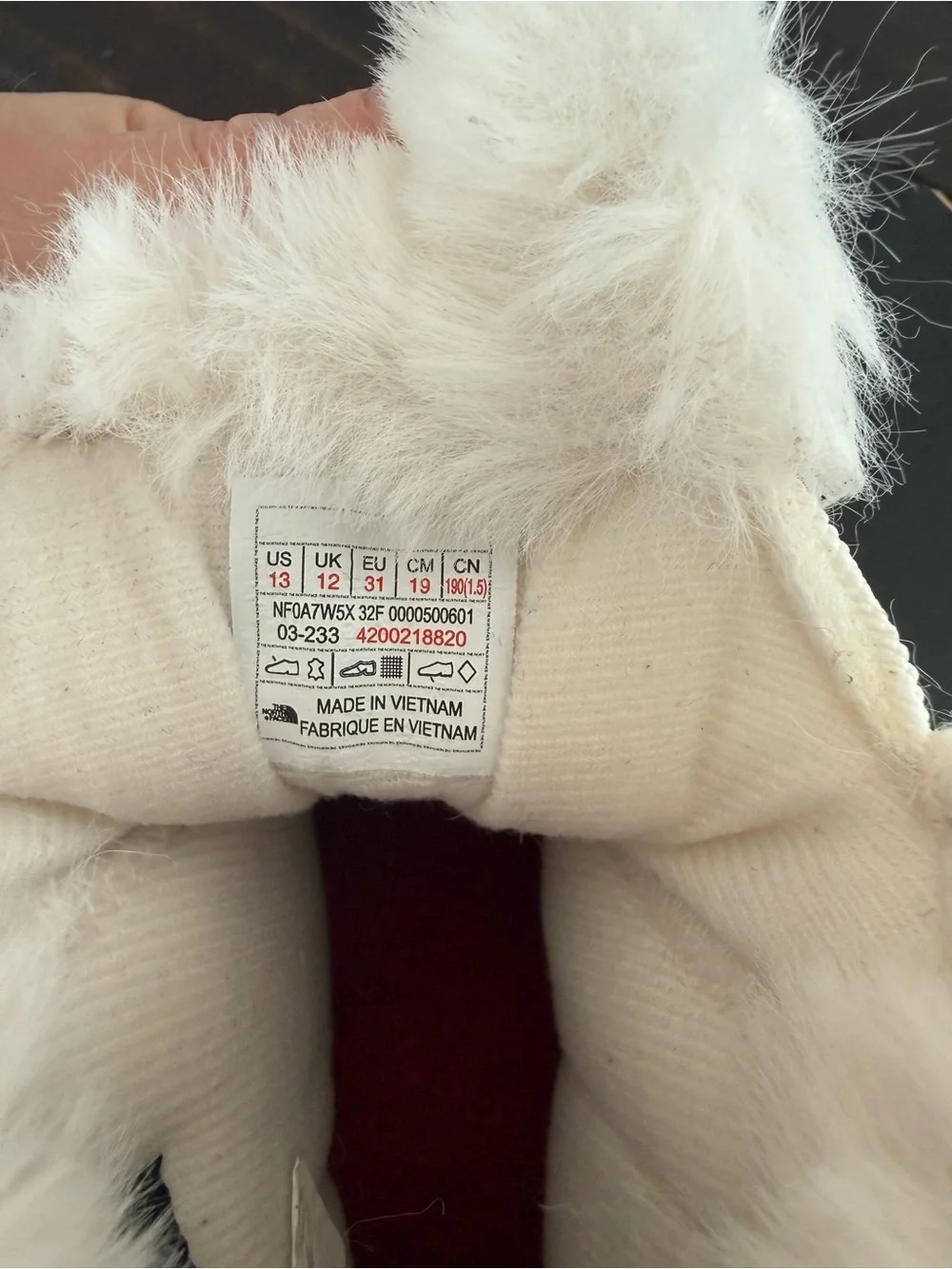 The North Face Kids Fuzzy Winter Boots